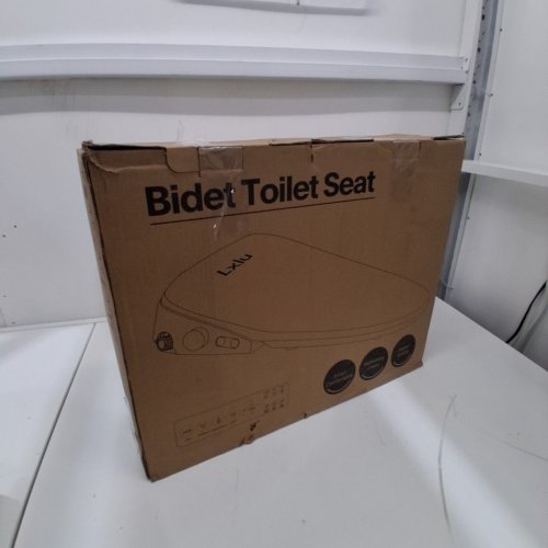 LXLU BIDET TOILET SEAT WITH SLOW CLOSE LID, HEAT, AND REMOTE - OVAL - WHITE (MODEL: RF001) image 7