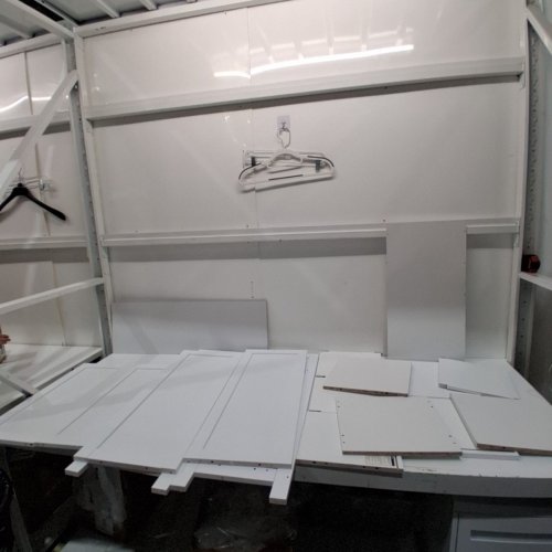 VASAGLE SLIM FREESTANDING BATHROOM CABINET WITH SHELFS - 70" X 12" X 12" - WHITE image 2