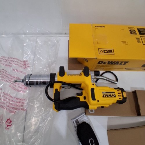 DEWALT CORDLESS VARIABLE SPEED GREASE GUN *TOOL ONLY* - 20V - 10000PSI - YELLOW (MODEL: DCGG581) image 3