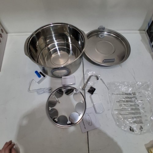 GROOKPET STAINLESS STEEL PET WATER DRINKING FOUNTAIN - 7L - SILVER - (MODEL: S13) image 3