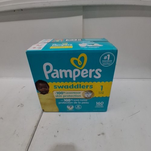 160PK PAMPERS SWADDLERS DIAPERS - SIZE 1 image 2