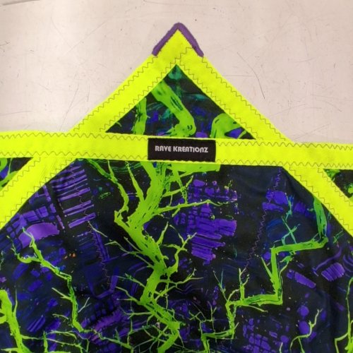 CLASSIC FLOW STAR FOR BEGINNERS & ADVANCED - 26" - GREEN/BLACK/BLUE TIE DYE image 2