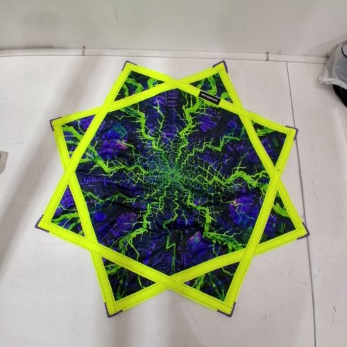 CLASSIC FLOW STAR FOR BEGINNERS & ADVANCED - 26" - GREEN/BLACK/BLUE TIE DYE image 3