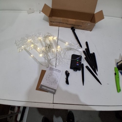 8PC 10-MODE CHRISTMAS SOLAR DECORATIVE LIGHT KIT - TRANSPARENET (MODEL : SD-003) image 3