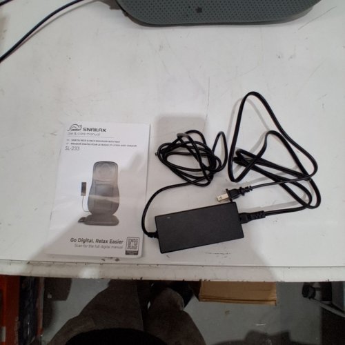 SNAILAX SHIATSU HEATED NECK, SHOULDERS & FULL BACK ROLLING MASSAGER- GREY (MODEL: SL-233) image 4