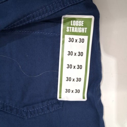 BOYS SIMPLE JOYS BY CARTER'S LOOSE FIT STRAIGHT LEG JEANS - SIZE 8 (30 X 30) - NAVY BLUE image 3