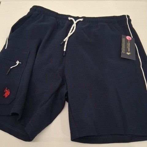 MEN'S U. S. POLO ASSN BONDED JOGGER SHORTS - LARGE - NAVY image 2