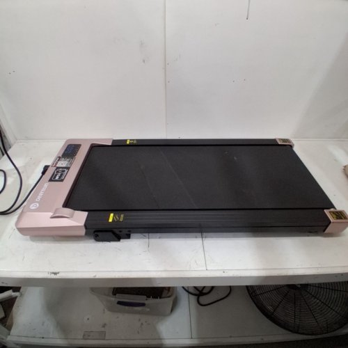 DEERRUN WALKING PAD TREADMILL WITH INCLINE - 3.8MPH - 2.5 H/P - 300 LBS CAP - PINK/BLACK (MODEL: BA16-B) image 3