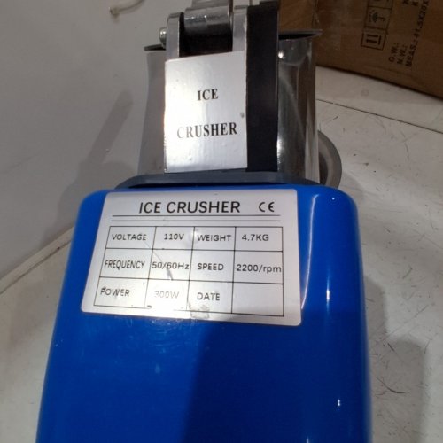 ELECTRIC ICE SHAVER CRUSHER PORTABLE STAINLESS STEEL SHAVED ICE MAKER - 220LBS/HR 2200RPM - BLUE image 4