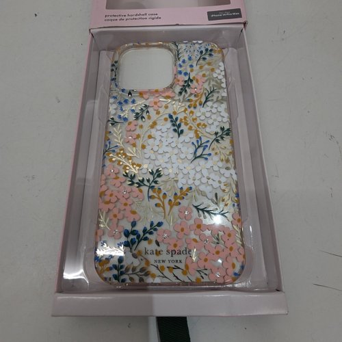 KATE SPADE PROTECTIVE CASE WITH MAGSAFE FOR IPHONE 14 PRO MAX - ROSE & GREEN FLORAL WITH GEMS image 3