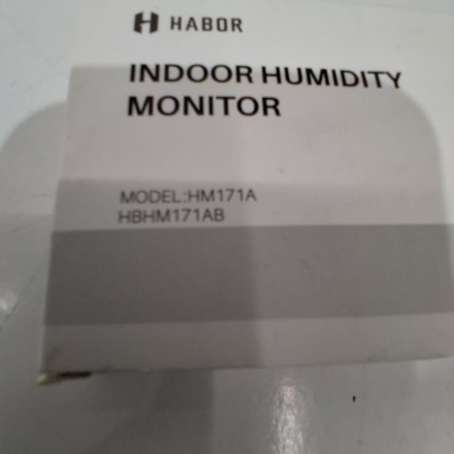 HABOR INDOOR TEMPERATURE AND HUMIDITY MONITOR (MODEL: HM171A) image 2