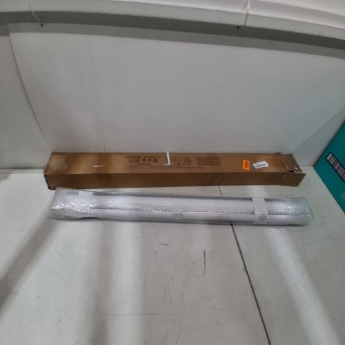 LUCKUP CORDLESS ZEBRA ROLLER WINDOW BLINDS - 33" X 72" - WHITE (MODEL: DZSTBML) image 2