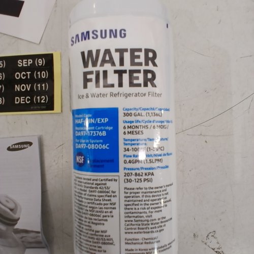 SAMSUNG GENUINE FILTER FOR REFRIGERATOR WATER AND ICE CARBON BLOCK FILTRATION - (MODEL: HAF-QIN/EXP) image 3