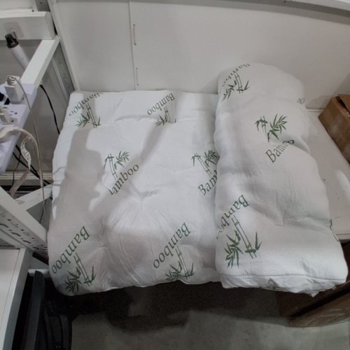BAMBOO MATTRESS TOPPER COOLING EXTRA THICK BREATHABLE MATTRESS PAD - TWIN- WHITE image 3