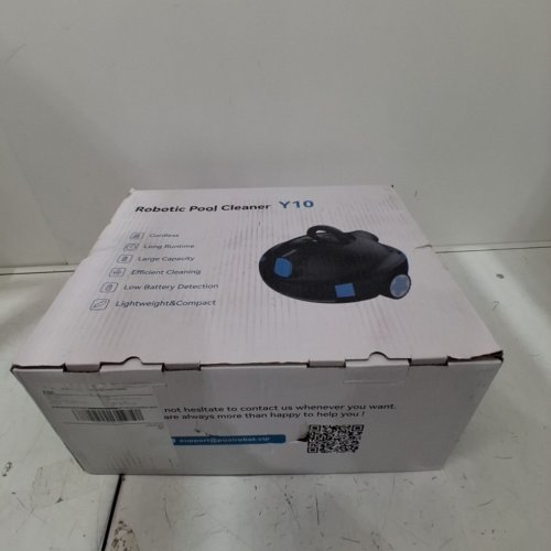 TASVAC CORDLESS ROBOTIC POOL CLEANER - ABOVE/IN-GOUND POOLS UP TO 1100SQ.FT - BLACK - (MODEL: Y10) image 2