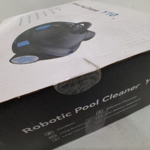 TASVAC CORDLESS ROBOTIC POOL CLEANER - ABOVE/IN-GOUND POOLS UP TO 1100SQ.FT - BLACK - (MODEL: Y10) image 3