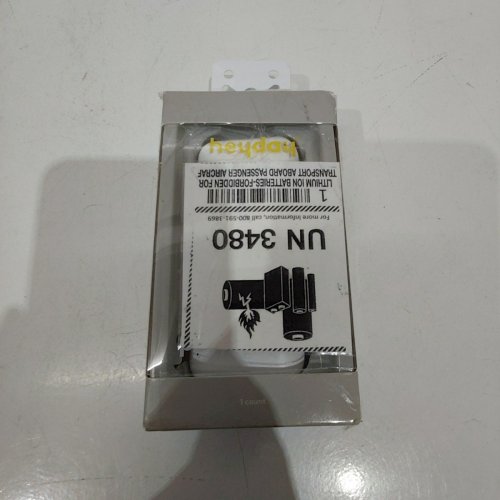 HEYDAY POWER BANK WITH LED POWER LEVEL DISPLAY AND CHARGE CABLE - 4000MAH - DC 5V/2.1 A - WHITE image 2