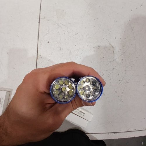 2 LED PHOTOELECTRIC LIGHTWEIGHT ALUMINUM FLASHLIGHT - BLUE image 3