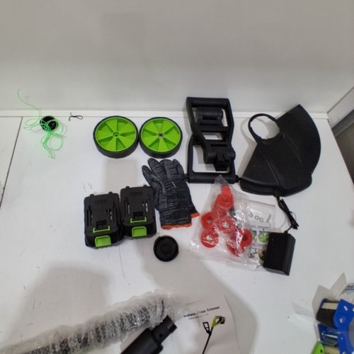 CORDLESS GRASS TRIMMER KIT WITH ACCESSORIES - 21 V - 2000 RPM - GREEN/BLACK image 4