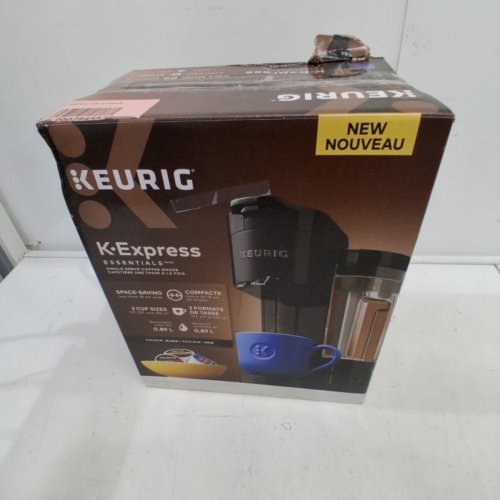 KEURIG K-EXPRESS ESSENTIALS SINGLE SERVE COFFEE MAKER - 3 CUP SIZES - BLACK - (MODEL:K49) image 4
