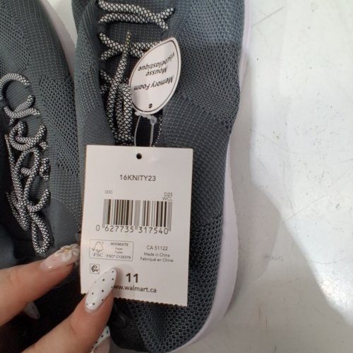 MENS ATHLETIC WORKS MESH SNEAKERS - 11 - GREY (STYLE: 16KNITY23) image 2