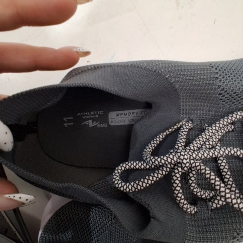 MENS ATHLETIC WORKS MESH SNEAKERS - 11 - GREY (STYLE: 16KNITY23) image 4