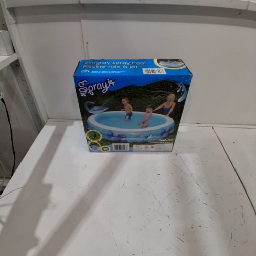 SUNCLUB STINGRAY SPRAY POOL - 7.7FT X 6.8FT X 1.6FT - BLUE (ITEM: 1491464) image 4