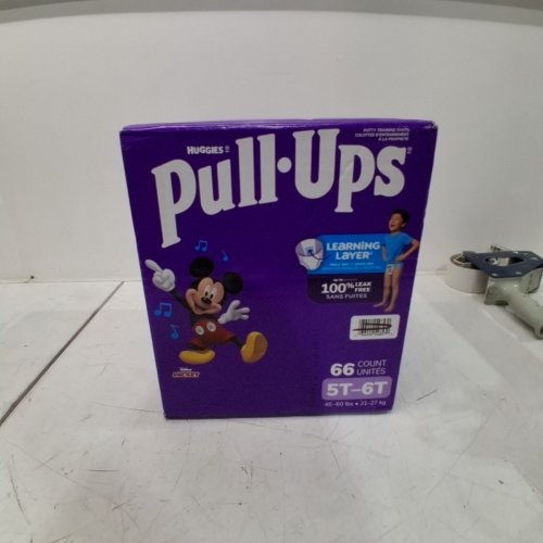 66PK PULLUPS DISNEY MICKEY MOUSE DIAPERS - SIZE 5T-6T - MICKEY MOUSE image 2