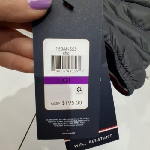 MEN'S TOMMY HILFIGER LIGHTWEIGHT HOODED PACKABLE PUFFER JACKET - XXL - GREY (STYLE: 150AN555) image 3