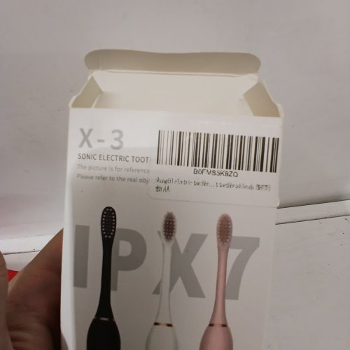 SONIC ELECTRIC TOOTHBRUSH WITH 6 BRUSH HEADS - WHITE (MODEL: X-3) image 2