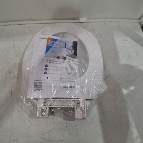 GARVEE WHITE ELONGATED TOILET SEAT QUIET CLOSE COVER AND SEAT, EASY TO CLEAN AND STAIN-RESISTANT, RESIDENTIAL TOILET SEAT WITH LID - 16.5" - WHITE (MODEL: PHO_11GXF0S9) image 3