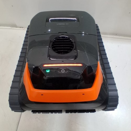 GOSVOR 4-IN-1 POOL ROBOT VACUUM - UPTO 200MIN RUNTIME, DOUBLE FILTRATION, SMART NAVIGATION AND APP - FOR POOLS UPTO 2153SQ.FT - BLACK/ORANGE - (MODEL: LITEVAC G1) image 2