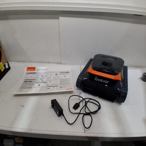GOSVOR 4-IN-1 POOL ROBOT VACUUM - UPTO 200MIN RUNTIME, DOUBLE FILTRATION, SMART NAVIGATION AND APP - FOR POOLS UPTO 2153SQ.FT - BLACK/ORANGE - (MODEL: LITEVAC G1) image 9
