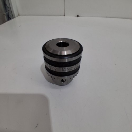 HHIP CLASSIC DRILL CHUCK - 1/32" - 1/2" - JT33 SHANK - SILVER/BLACK (MODEL: 3700-0102) image 2
