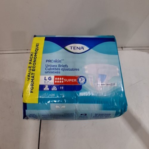 26PK UNISEX TENA PROSKIN BRIEFS - LARGE - SUPER ABSORBANT image 2