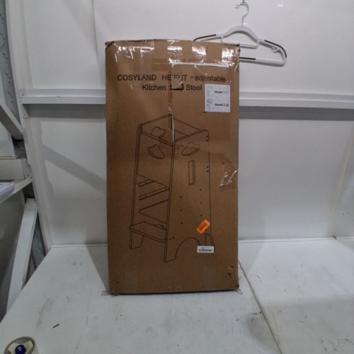 COSYLAND TODDLER ADJUSTABLE STANDING TOWER KITCHEN STEP STOOL - 3 LEVELS - NATURAL BROWN/BLACK - (MODEL :CS000132-2-CA ) image 4
