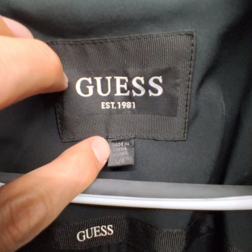 WOMEN'S GUESS BELTED SOFTSHELL COAT WITH HOOD TRANSITIONAL JACKET - LARGE - BLACK image 4