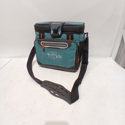 TITAN BY ARCTIC ZONE INSULATED COLLAPSIBLE COOLER WITH CUP HOLDERS - 14" X 10.2" X 13" - GREEN (MODEL: 1740589) image 2