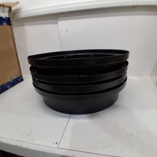 4PK CARLISLE BRONCO FUNNEL LID - FOR 32GAL BINS/CONTAINERS - BLACK (MODEL: 34103503) image 3