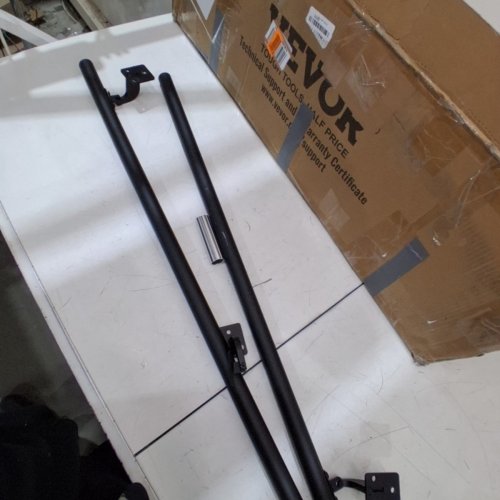 WALL MOUNTED METAL HANDRAIL -7.4FT - BLACK image 3
