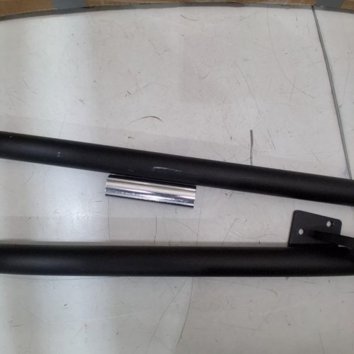 WALL MOUNTED METAL HANDRAIL -7.4FT - BLACK image 4