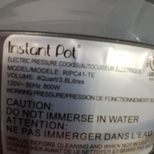 INSTANT POT RIO CHEF MINI 5-IN-1 MULTI-COOKER, PRESSURE COOK, SLOW COOKER, COOK RICE, SAUTÉ AND KEEP WARM, 4QT CAPACITY, TRUFFLE GREY (MODEL:RIPC41-TE) image 3