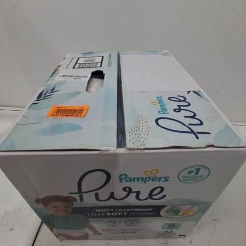 42PK PAMPERS PURE PROTECTION DISPOSABLE BABY DIAPERS - SIZE 6 image 3