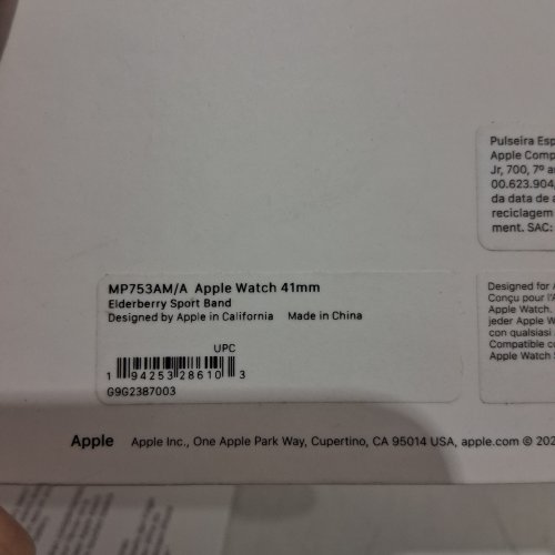 APPLE WATCH SPORT BAND - 41 MM - ELDERBERRY / PURPLISH MAROON image 2