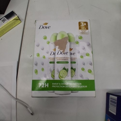 3PK DOVE ADVANCED CARE SPRAY DEODORANT - 107G EACH - COOL ESSENTIALS image 3
