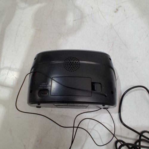 WESTCLOX FM CLOCK RADIO - 1.4"; 2 USB CHARGING PORTS - BLACK (MODEL: 80227CCN) image 5