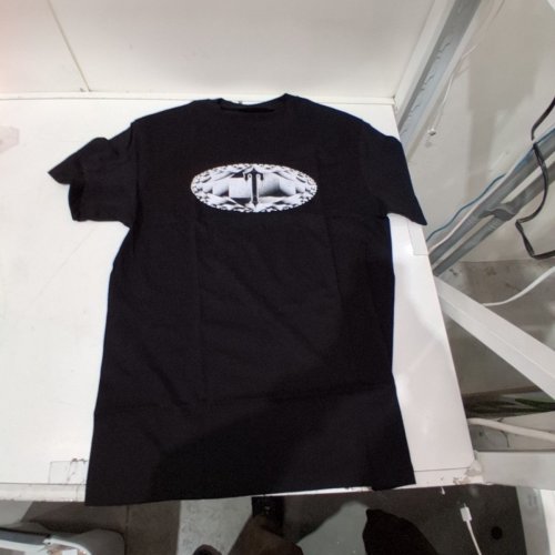 MEN'S TRAPSTAR GRAPHIC T-SHIRT - MEDIUM - BLACK image 2