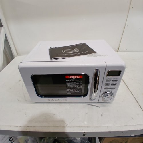 GALANZ RETRO STYLE COUNTERTOP MICROWAVE OVEN - 0.7CU.FT. - WHITE (MODEL: GLCMKZ07WER07) image 4