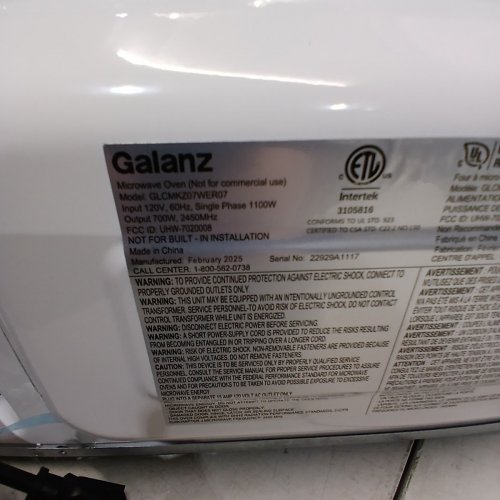 GALANZ RETRO STYLE COUNTERTOP MICROWAVE OVEN - 0.7CU.FT. - WHITE (MODEL: GLCMKZ07WER07) image 8