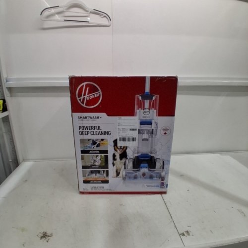 HOOVER AUTOMATIC UPRIGHT SMARTWASH+ WET CARPET CLEANER WITH INTELLISENSE PUSH-FORWARD - 8FT HOSE - WHITE/BLUE (MODEL: FH52007VCD) image 11